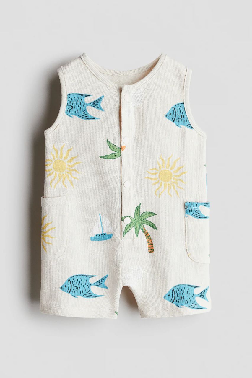 رامپر پسرانه 30617 سایز 1 ماه تا 3 سال مارک H&M