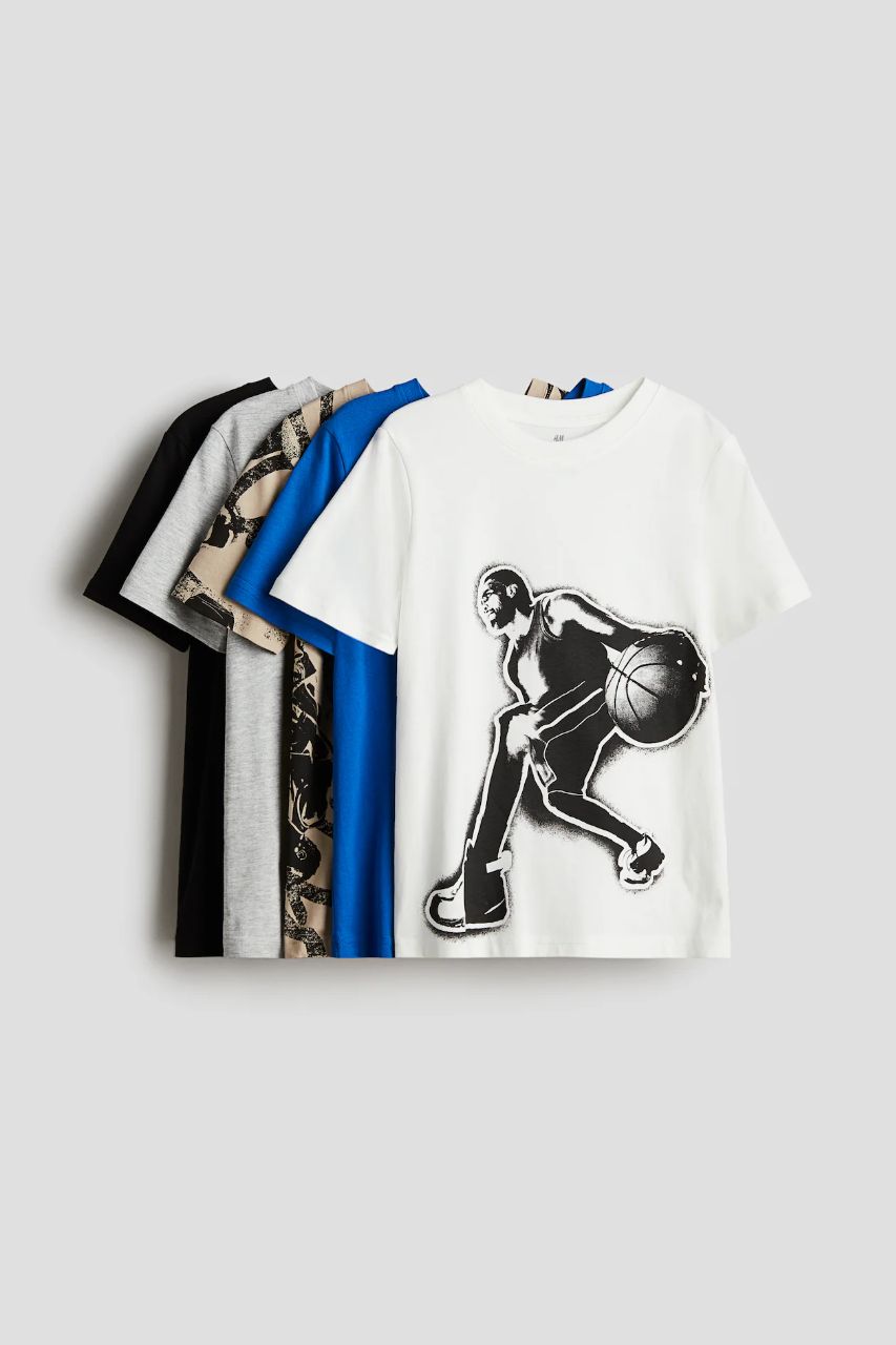 تی شرت پسرانه 30850 سایز 9 تا 15 سال مارک H&M