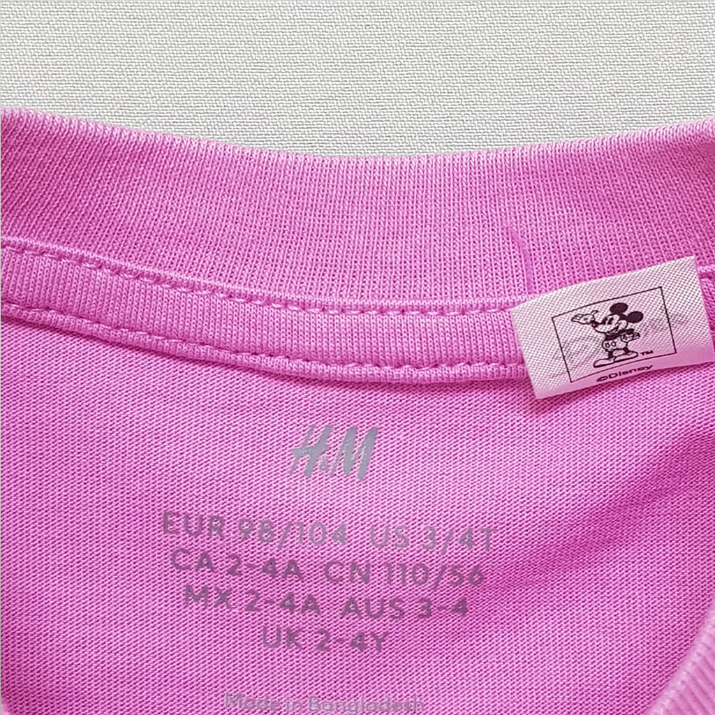 تی شرت دخترانه 30718 سایز 1.5 تا 12 سال مارک H&M