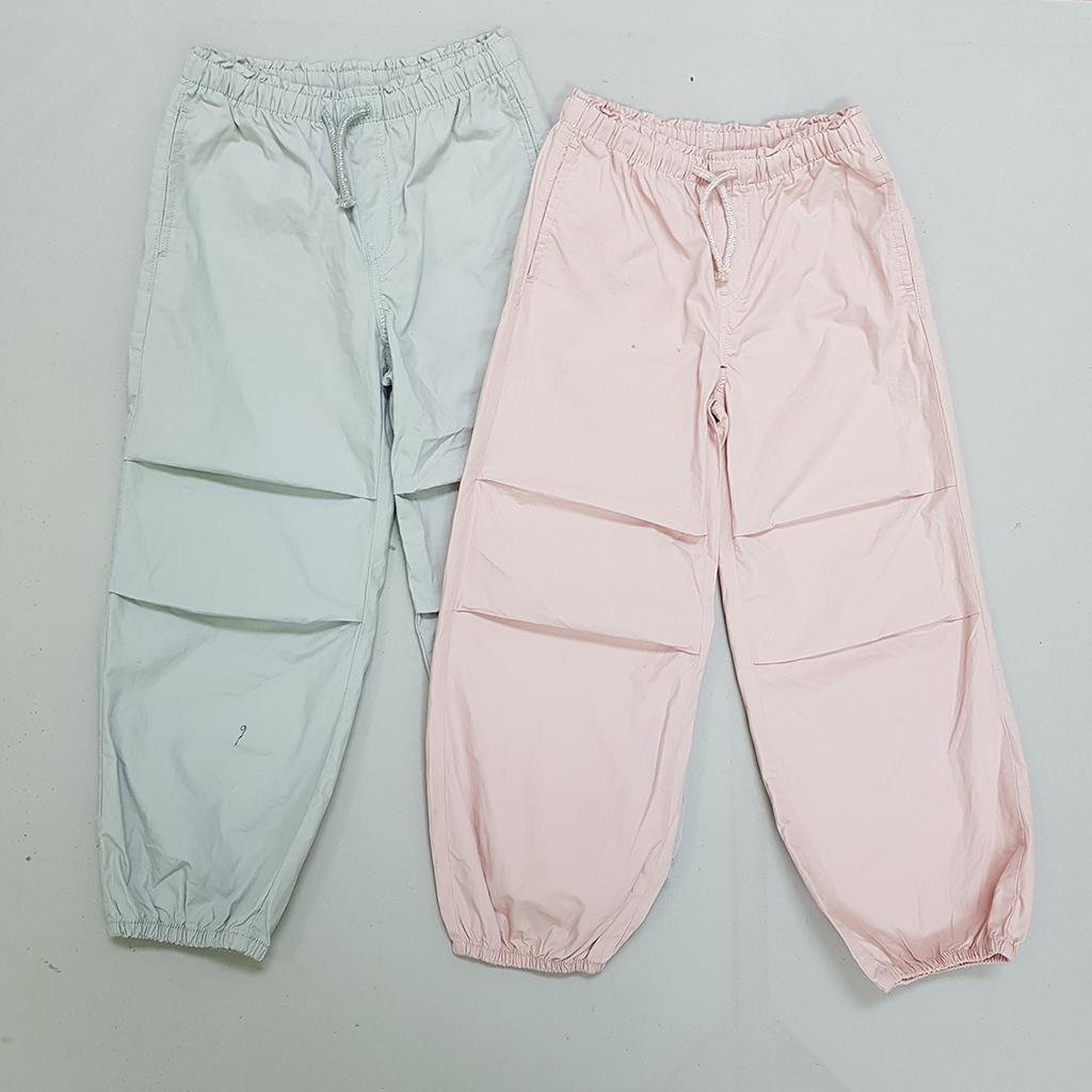 شلوار کتان دخترانه 30897 سایز 2 تا 12 سال کد 1 مارک H&M   *