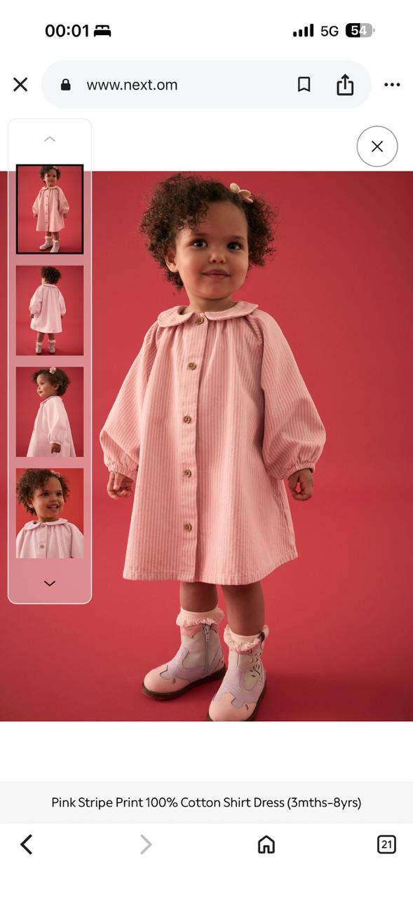 سارافون دخترانه 30887 سایز 3 تا 8 سال مارک NEXT