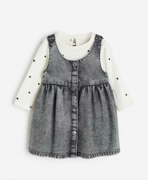 سارافون دخترانه 30861 سایز 1.5 تا 8 سال مارک H&M