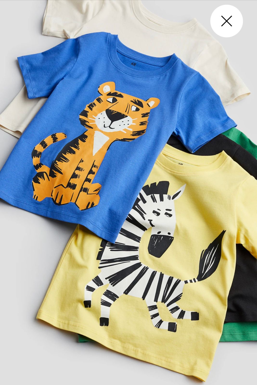 تی شرت پسرانه 30831 سایز 1.5 تا 8 سال مارک H&M