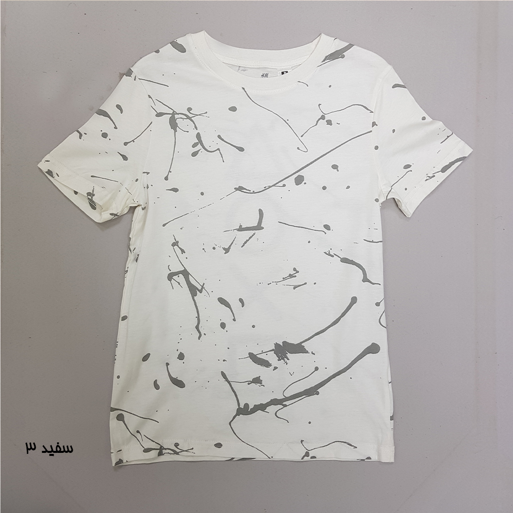 تی شرت پسرانه 30723 سایز 9 تا 15 سال مارک H&M