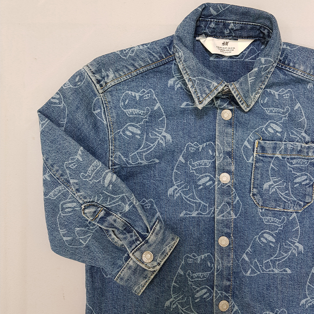 پیراهن جینز پسرانه 30891 سایز 2 تا 9 سال مارک H&M
