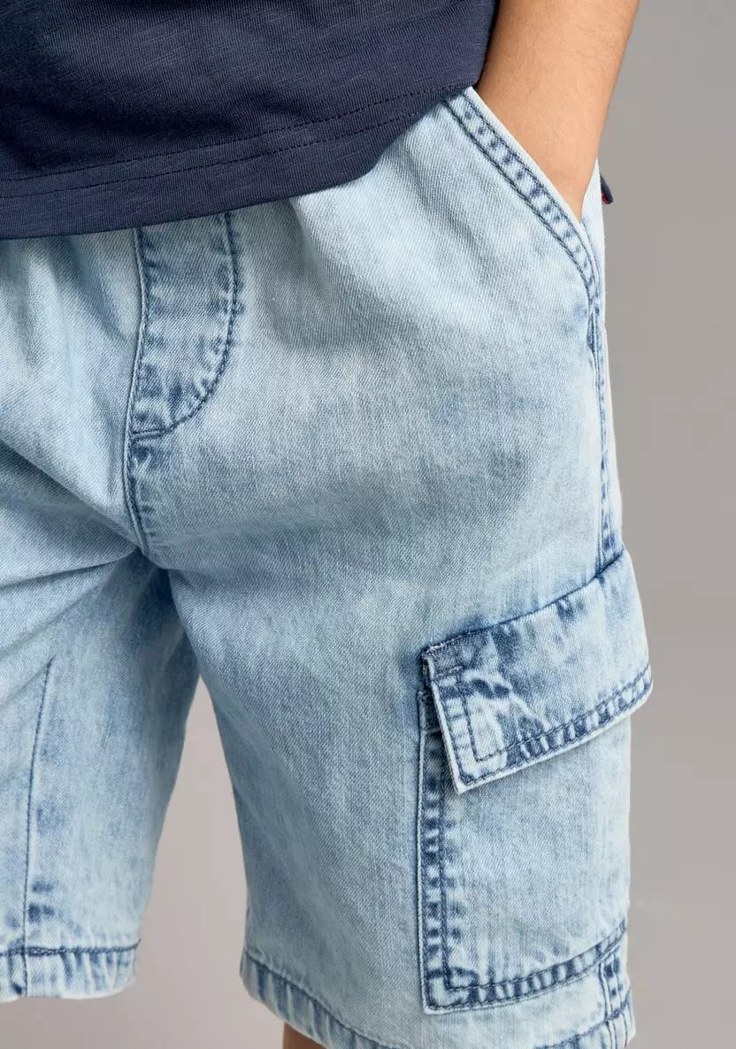 شلوارک جینز پسرانه 30990 سایز 2 تا 8 سال مارک MAX