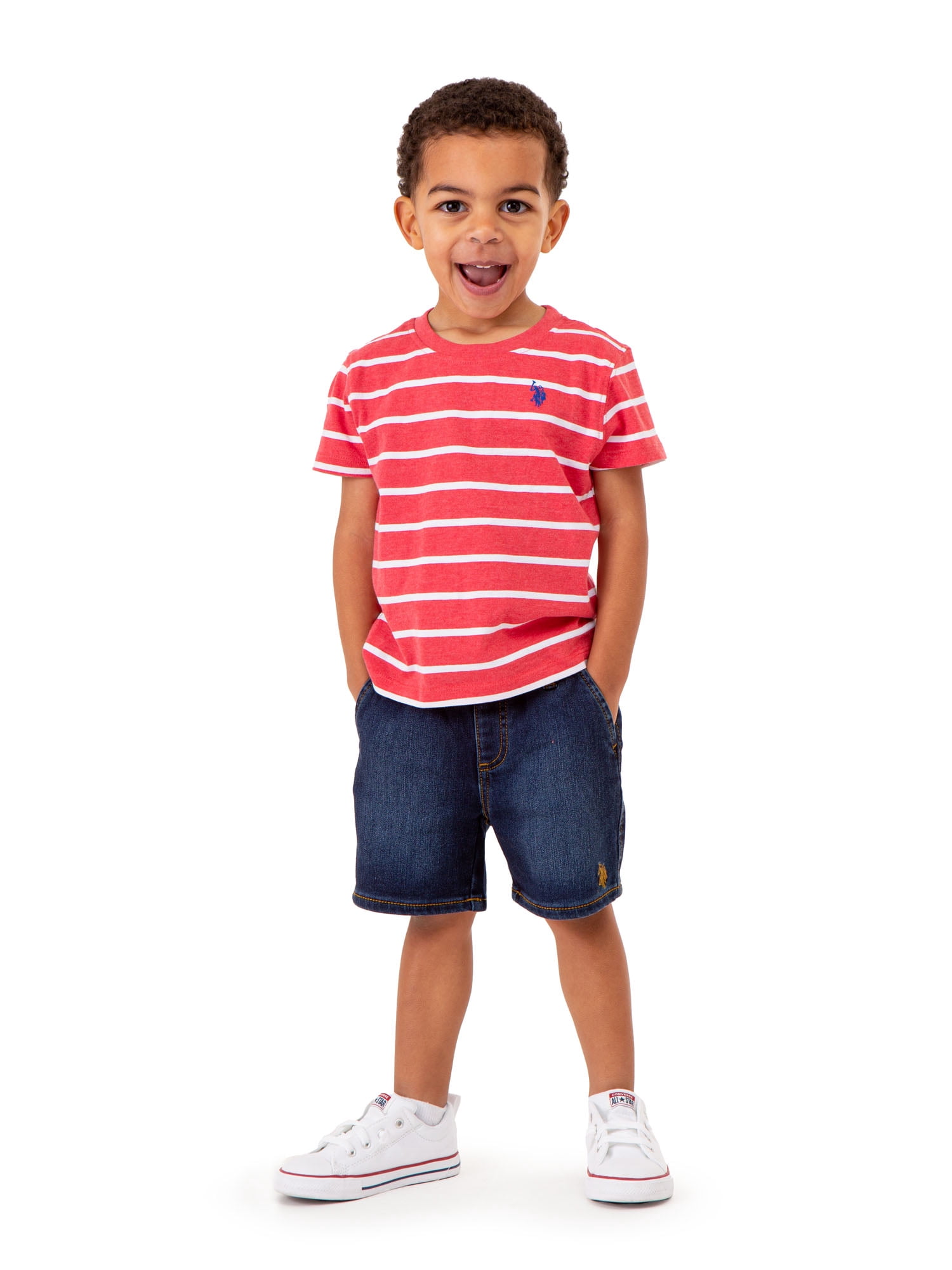 تی شرت پسرانه 31053 سایز 2 تا 8 سال مارک US POLO ASSN