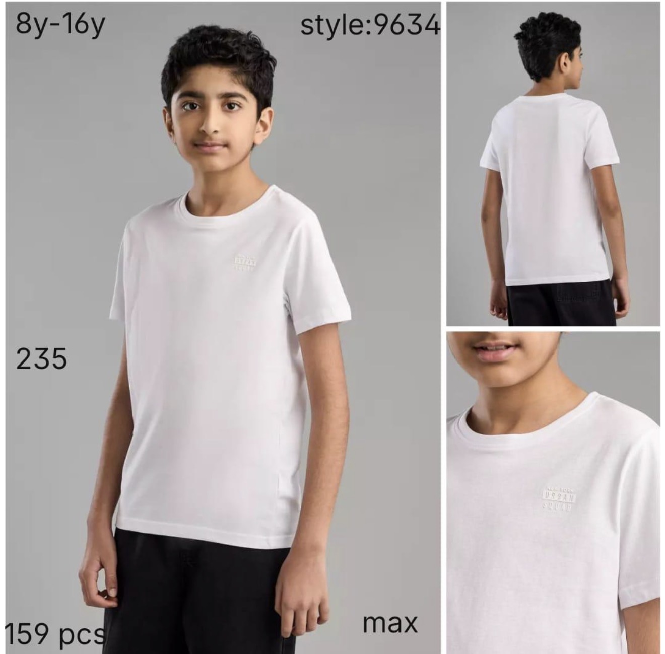 تی شرت پسرانه 31222 سایز 8 تا 16 سال مارک MAX