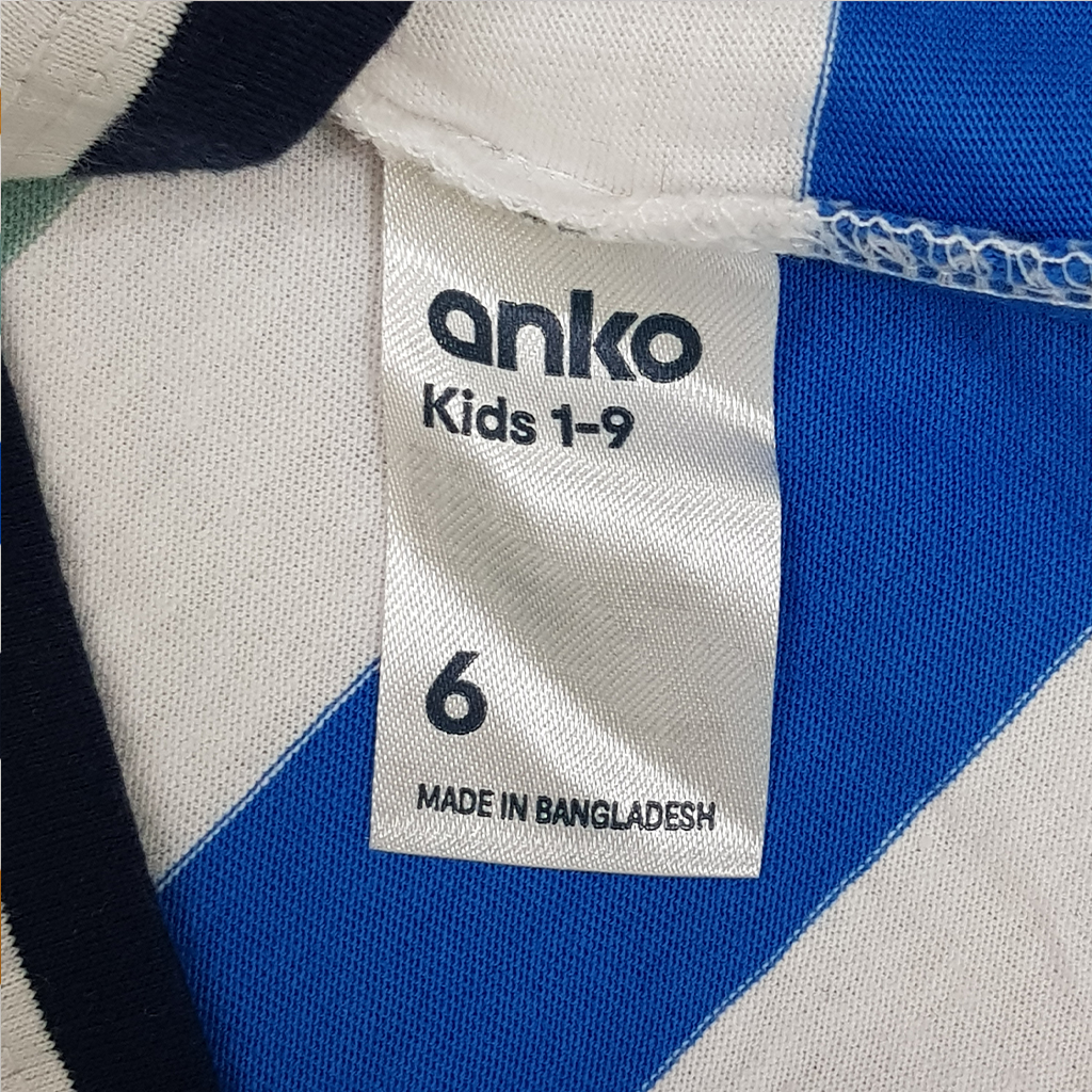 تاپ پسرانه 31367 سایز 1 تا 9 سال مارک anko
