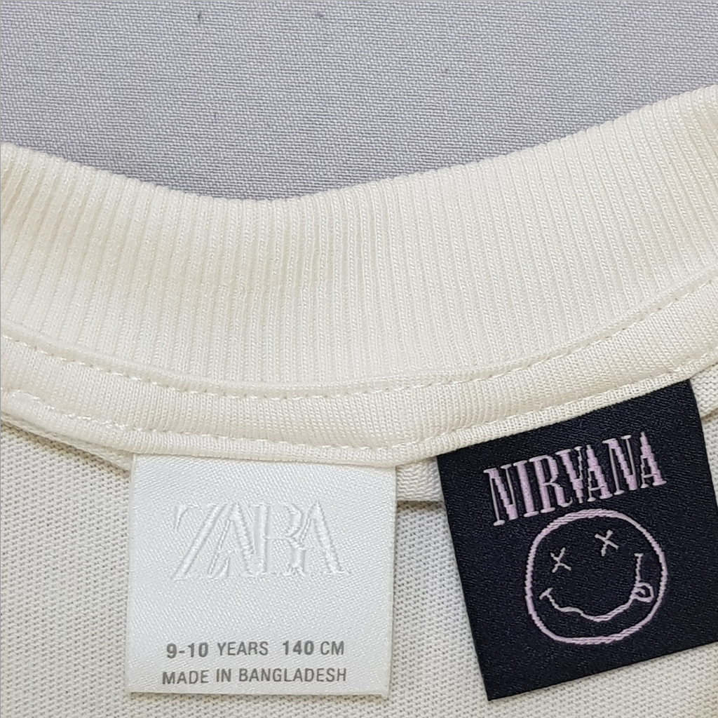 تی شرت دخترانه 31360 سایز 6 تا 14 سال مارک ZARA