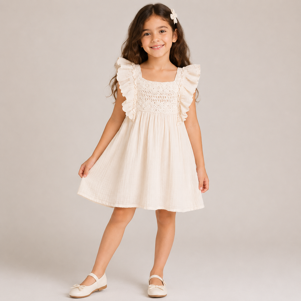 سارافون دخترانه 31454 سایز 1 تا 9 سال مارک Anko