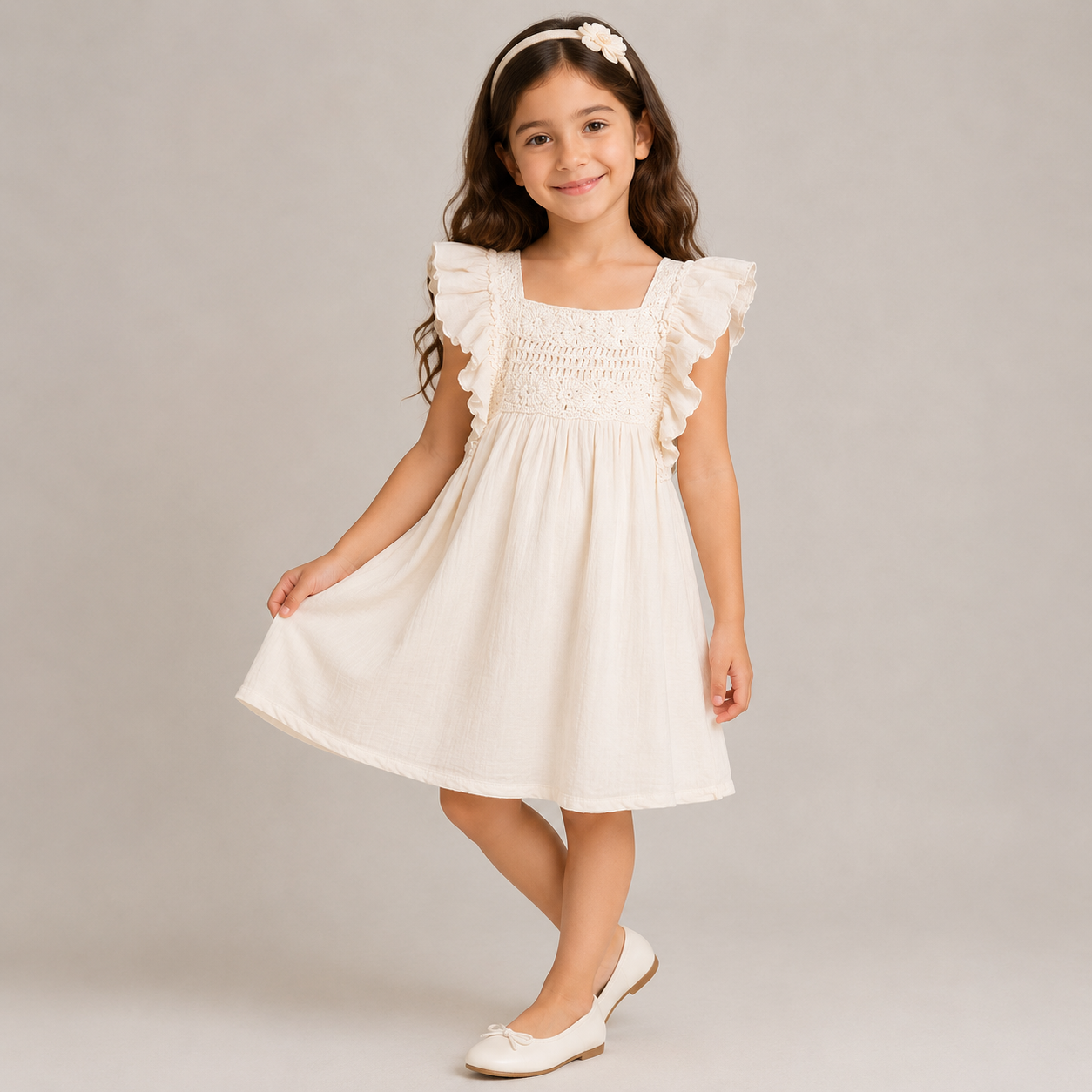 سارافون دخترانه 31454 سایز 1 تا 9 سال مارک Anko