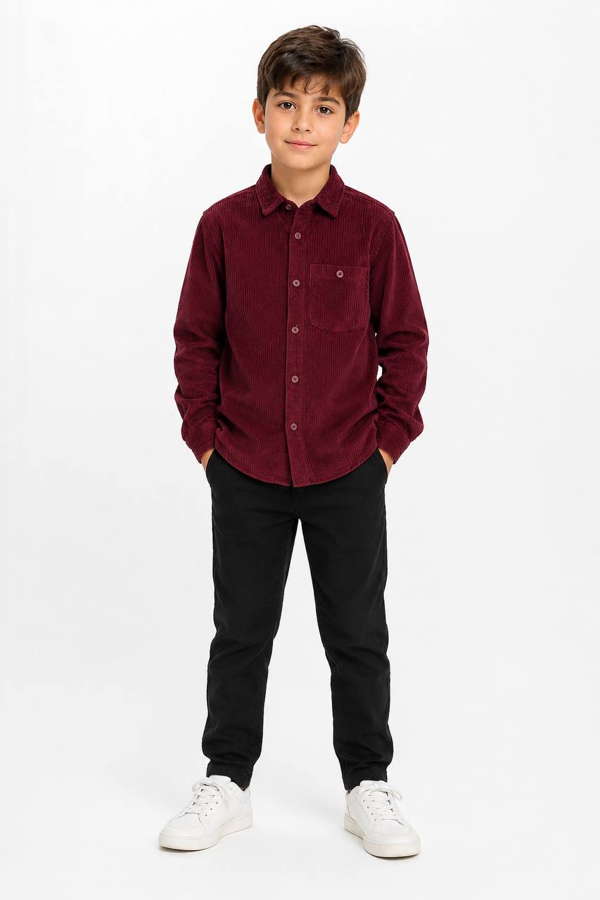 پیراهن مخمل پسرانه 31825 سایز 6 تا 16 سال مارک M&S