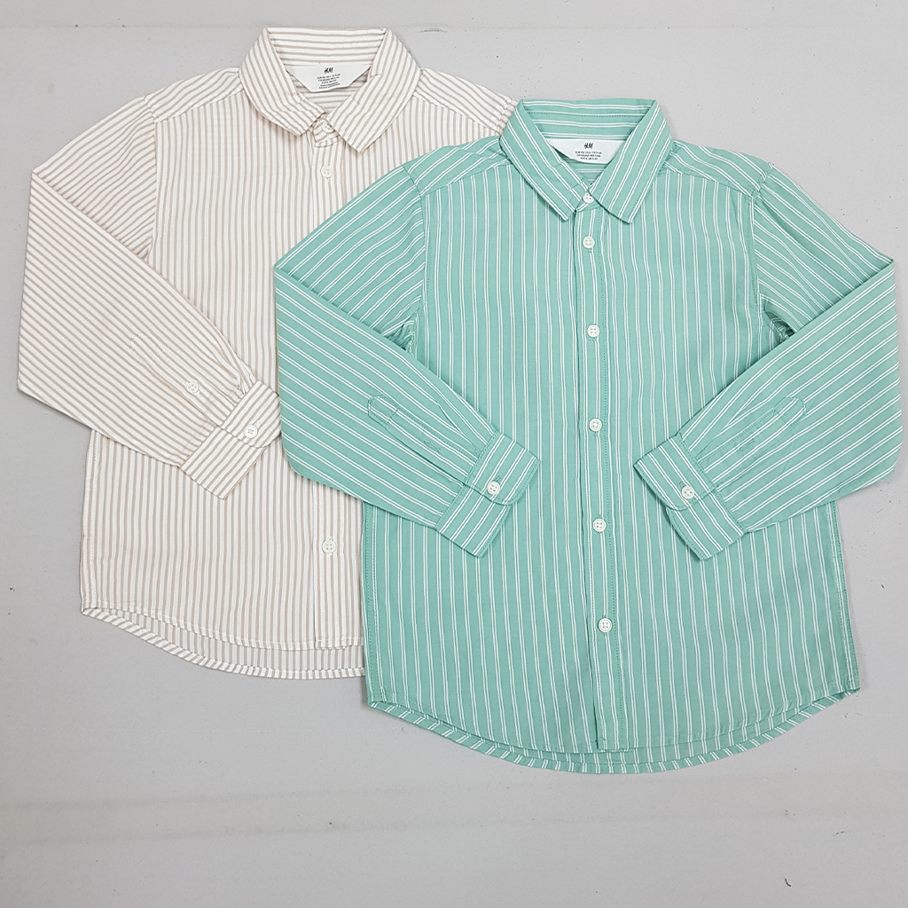 پیراهن پسرانه 31880 سایز 1.5 تا 10 سال مارک H&M