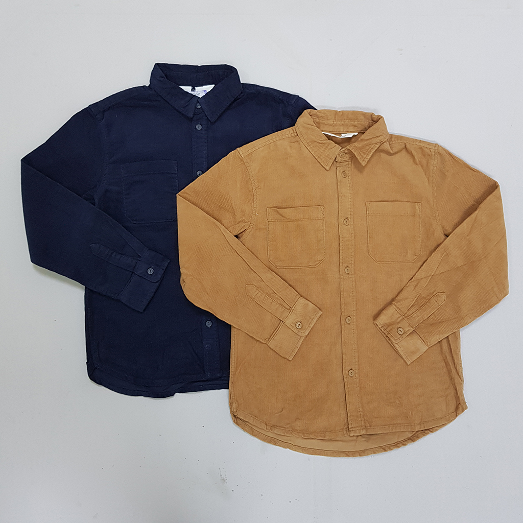 پیراهن مخمل پسرانه 31827 سایز 1.5 تا 11 سال مارک H&M