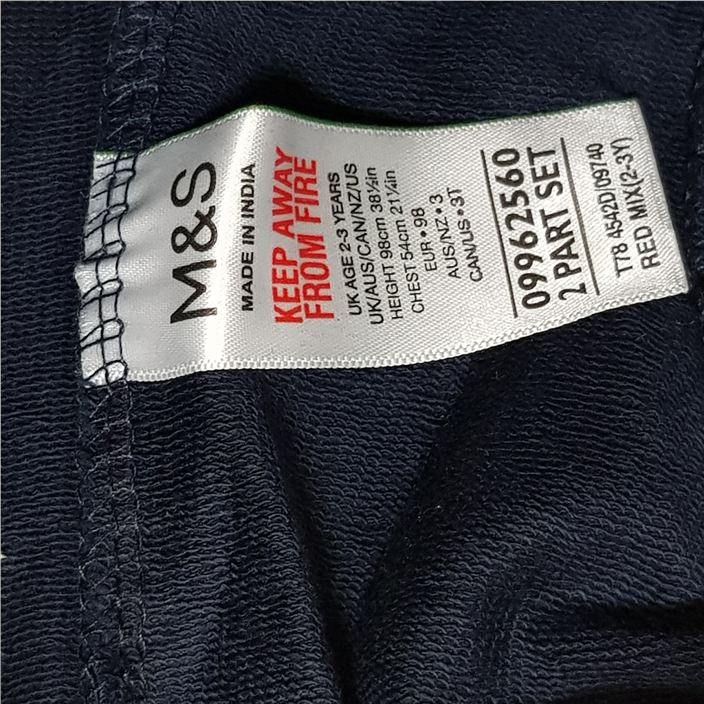 ست پلیور شلوار دخترانه 31877 سایز 2 تا 11 سال مارک M&S   *