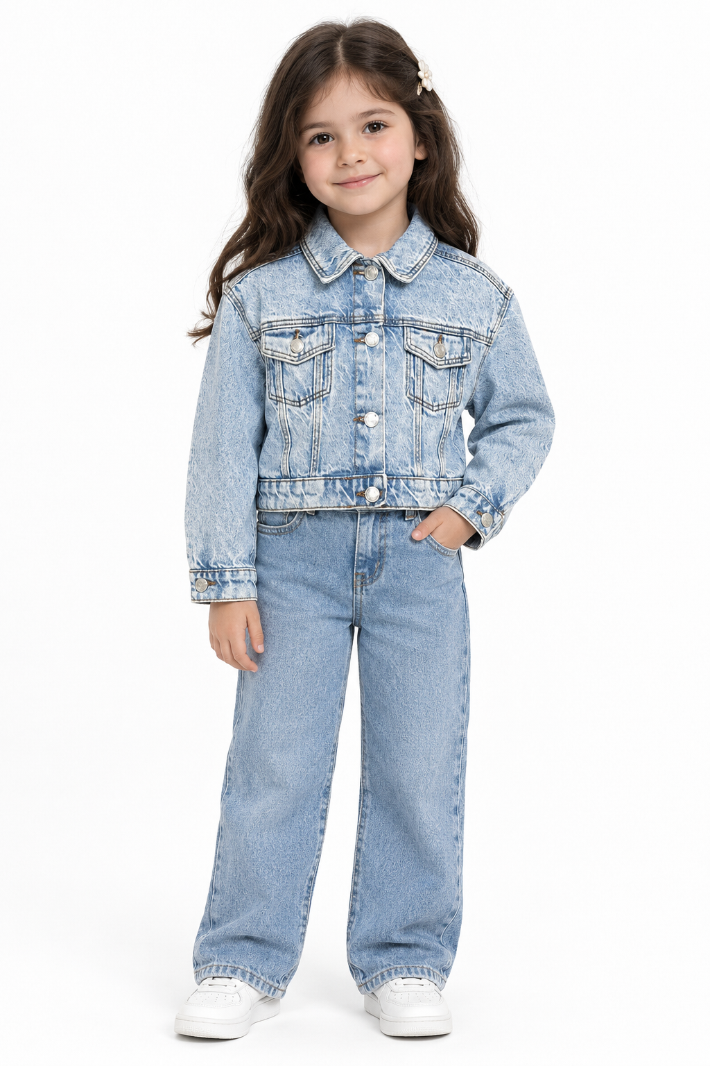 کت جینز دخترانه 31899 سایز 7 تا 15 سال مارک Primark
