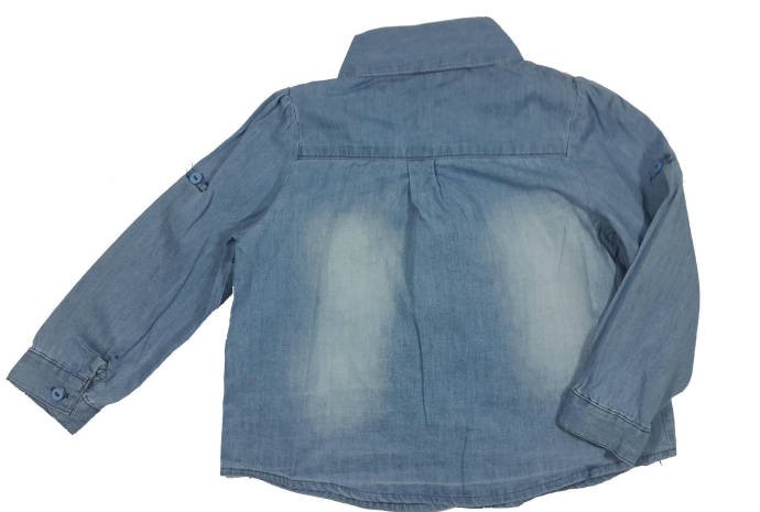 پیراهن جینز دخترانه 100012 سایز 9 تا 36 ماه مارک BABY CLUB