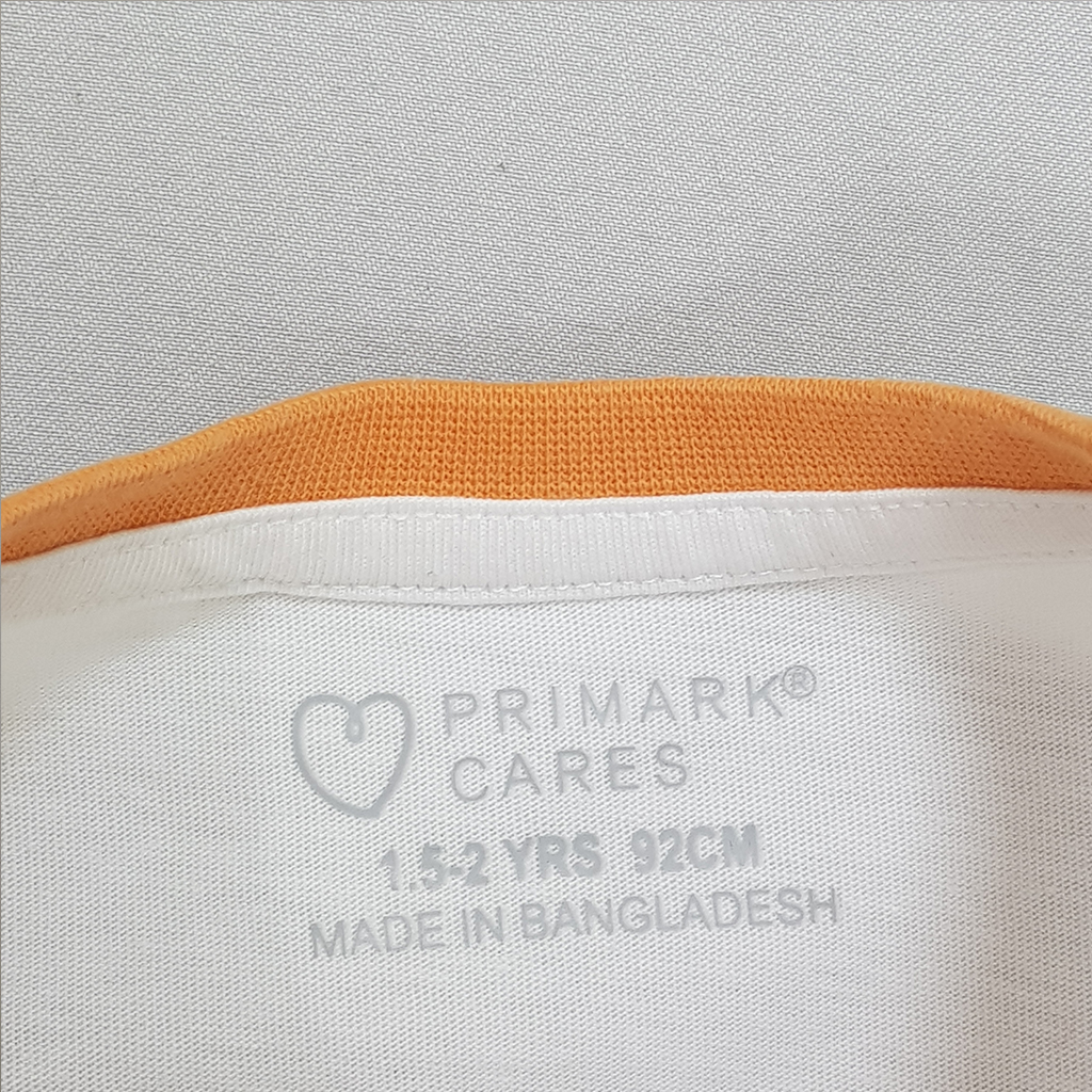 تی شرت 23191 سایز 1.5 تا 8 سال مارک PRIMARK
