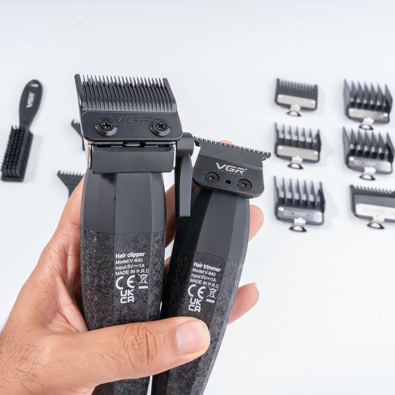 ست ماشین اصلاح موی سر و صورت تریمر وی جی آر مدل V-640 کد 802290