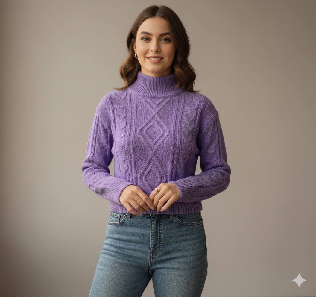 پلیور بافت زنانه کد 418516
