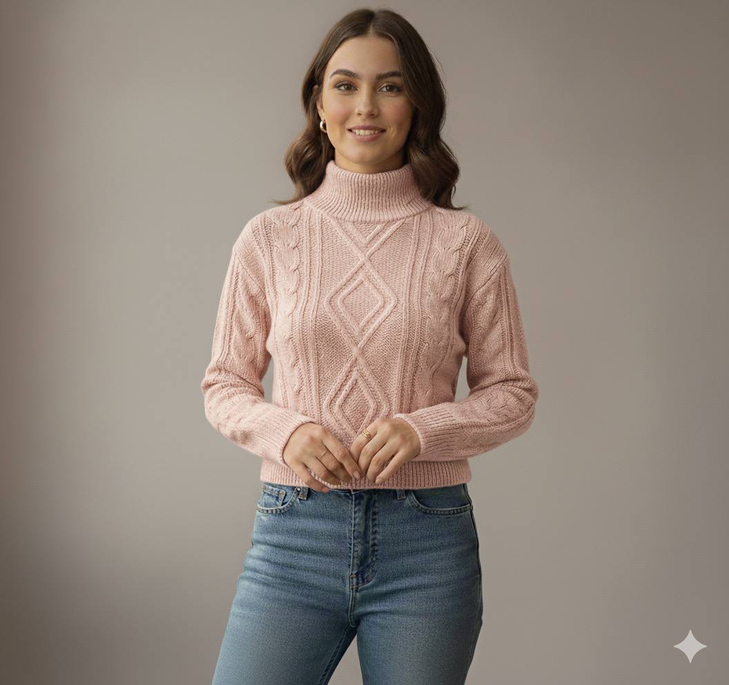 پلیور بافت زنانه کد 418516