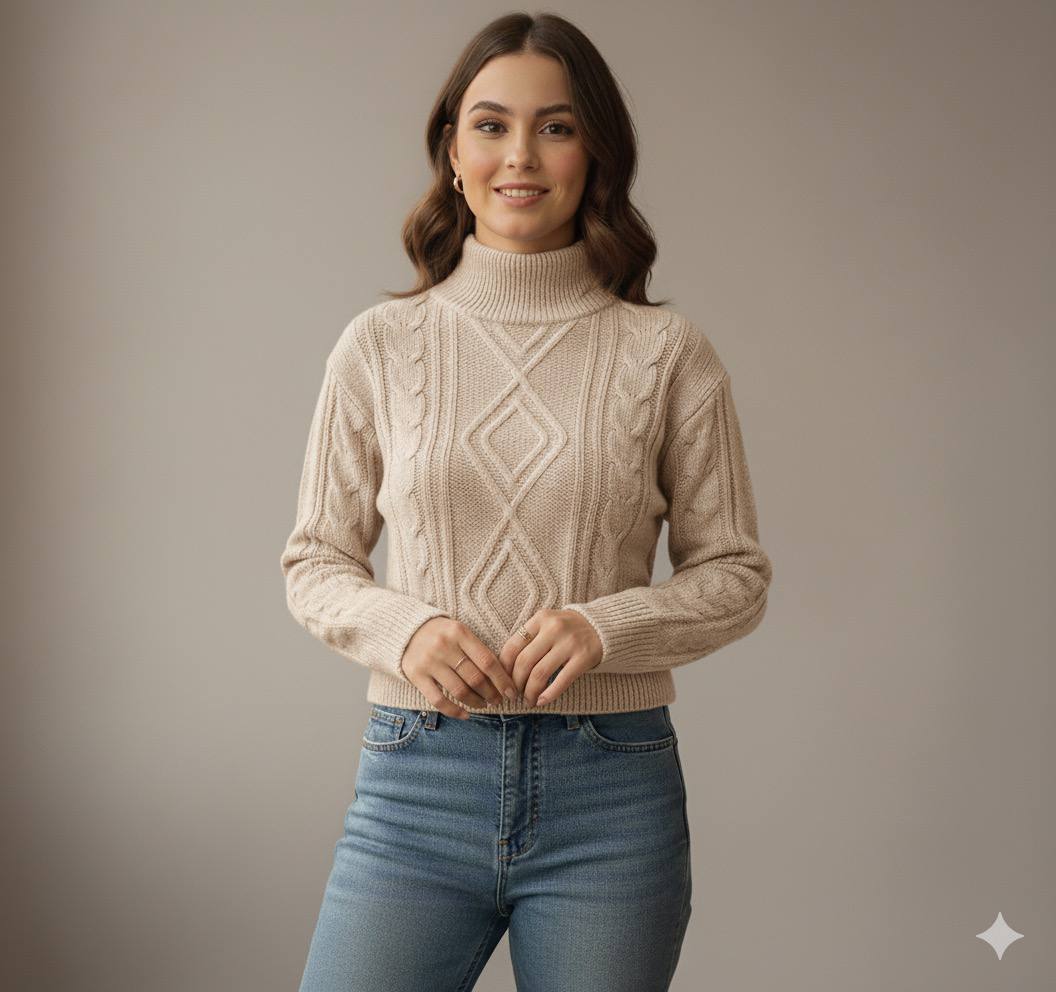پلیور بافت زنانه کد 418516