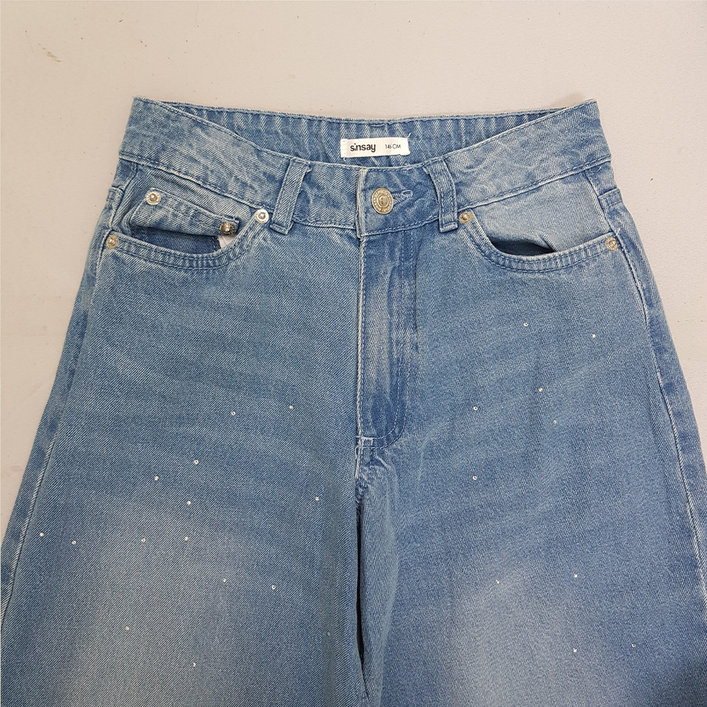 شلوار جینز دخترانه 29607 سایز 10 تا 14 سال مارک SINSAY   *