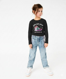 بلوز دخترانه 29881 سایز 5 تا 12 سال مارک GEMO