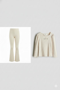 ست دخترانه 29602 سایز 1.5 تا 10 سال مارک H&M   *