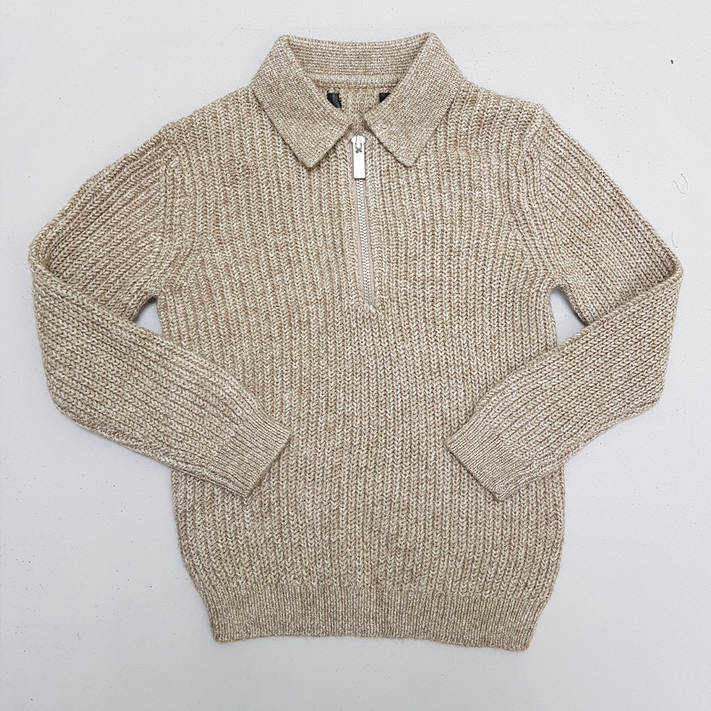 بافت یقه دار نیم زیپ پسرانه 30135 سایز 12 ماه تا 16 سال مارک NEXT