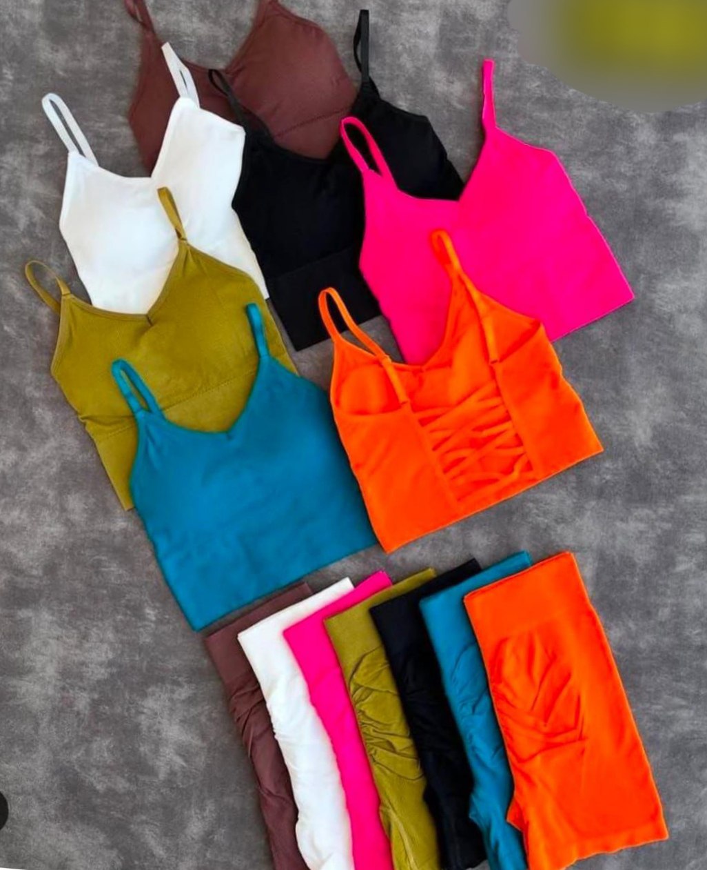 ست نیم تنه شورتک باشگاهی زنانه کد 419040