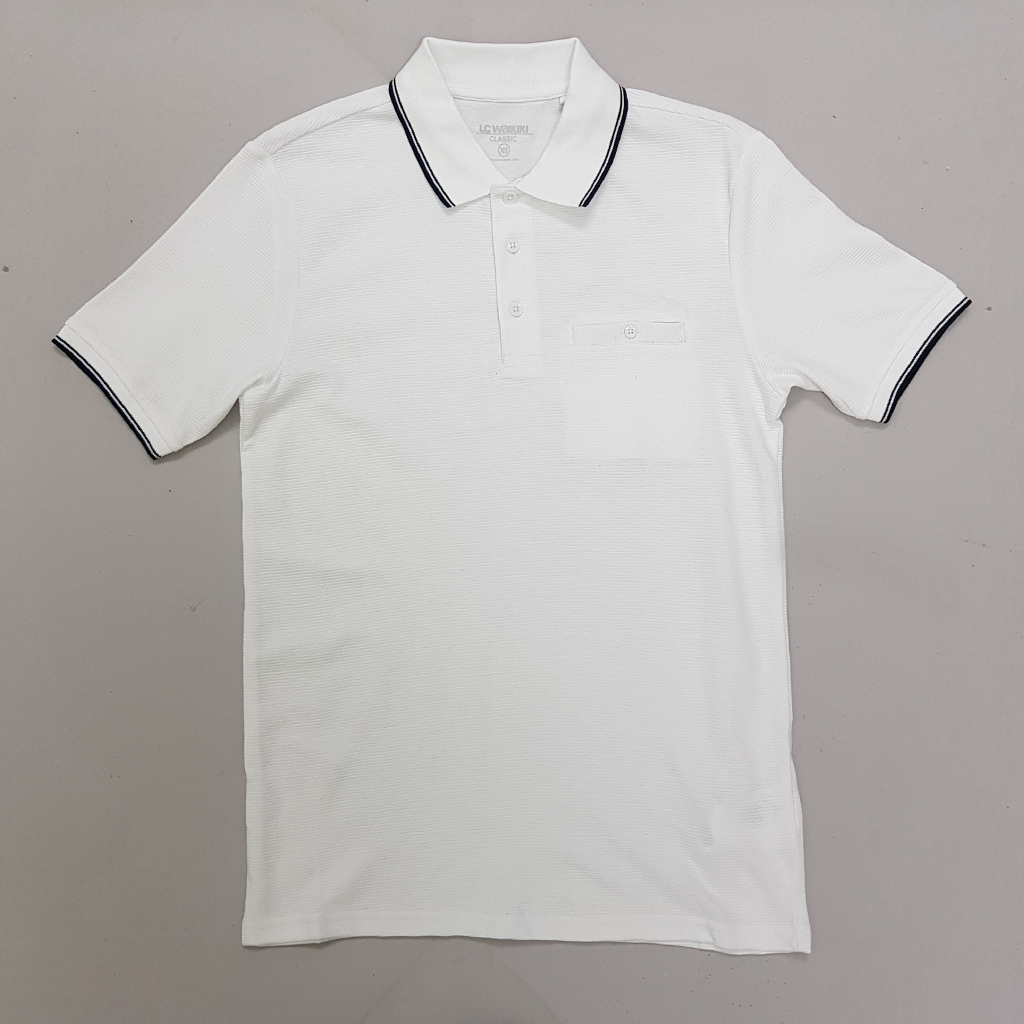 تی شرت یقه دار مردانه 30376 مارک LC WAIKIKI