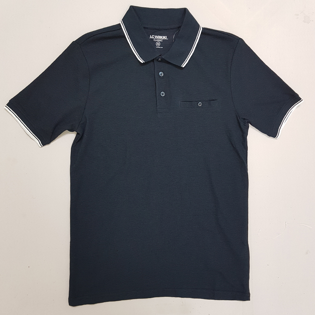 تی شرت یقه دار مردانه 30376 مارک LC WAIKIKI