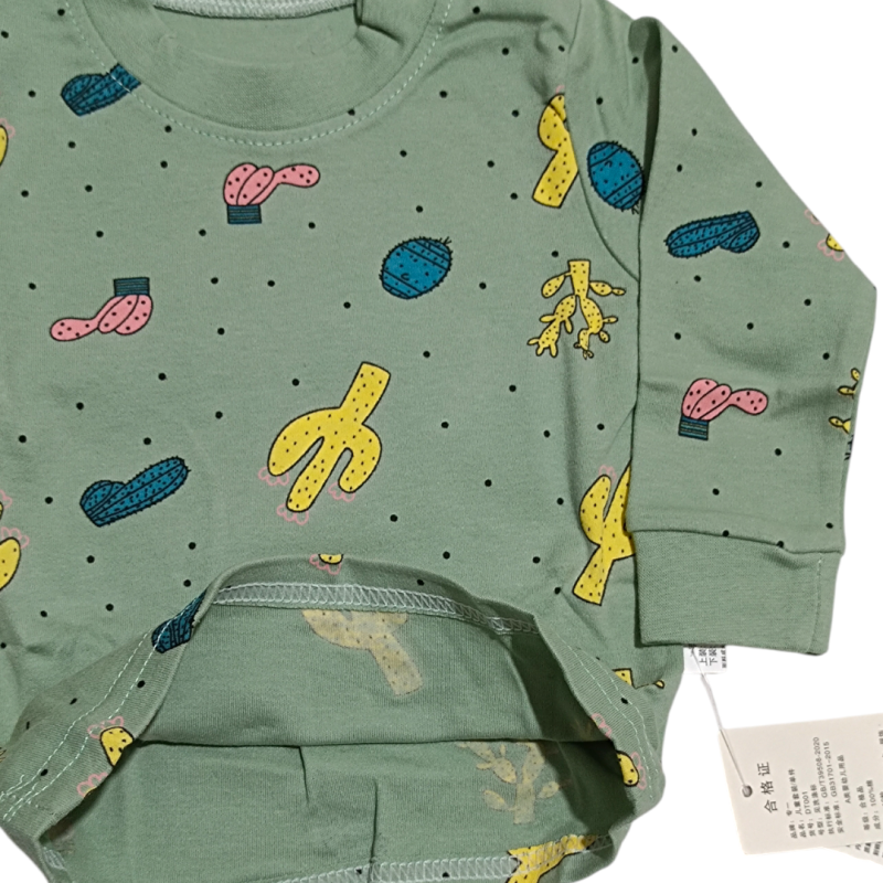 ست بلوز و شلوار وارداتی طرح کاکتوس کد 2205715