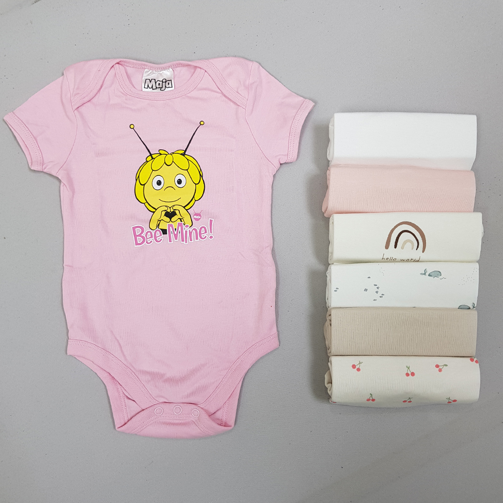 بادی هفت عددی دخترانه 30662 سایز 3 تا 36 ماه کد 1