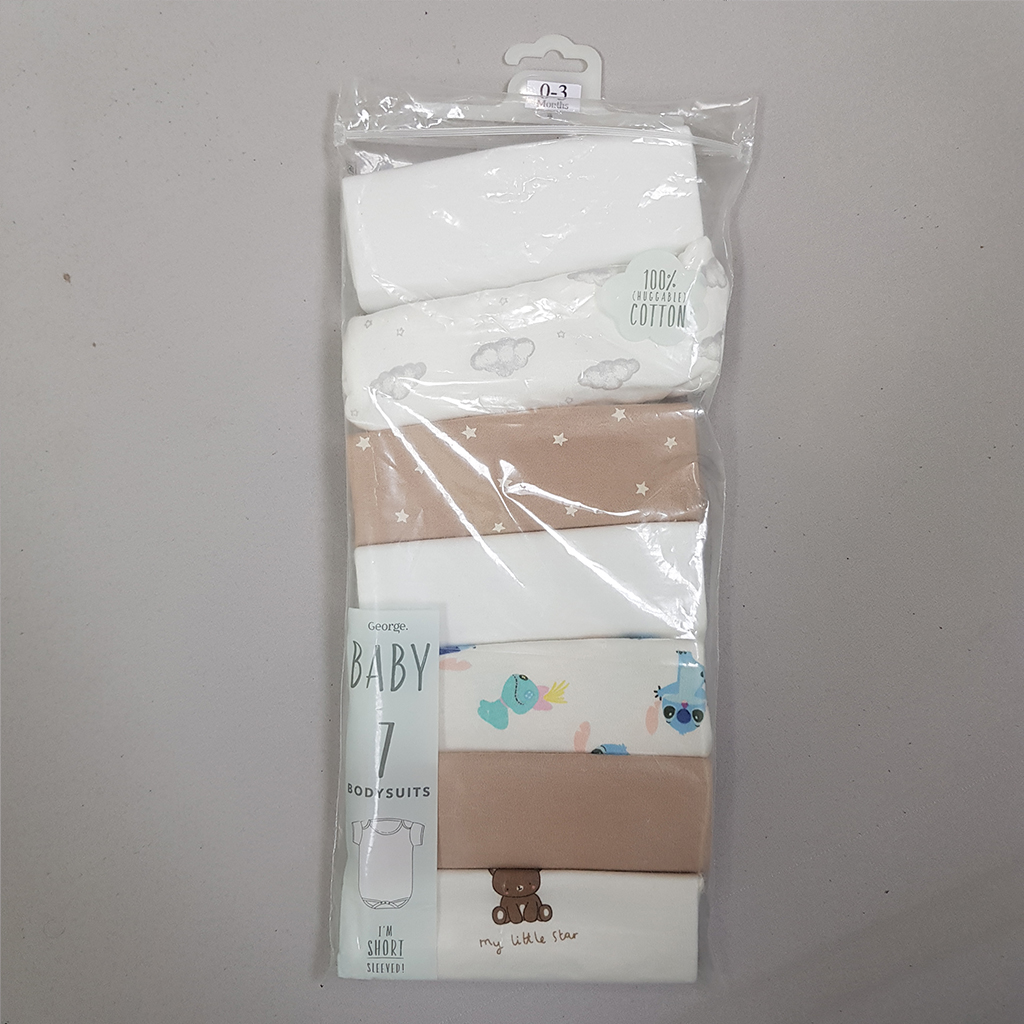 بادی هفت عددی پسرانه 30662 سایز 0 تا 3 ماه کد 2