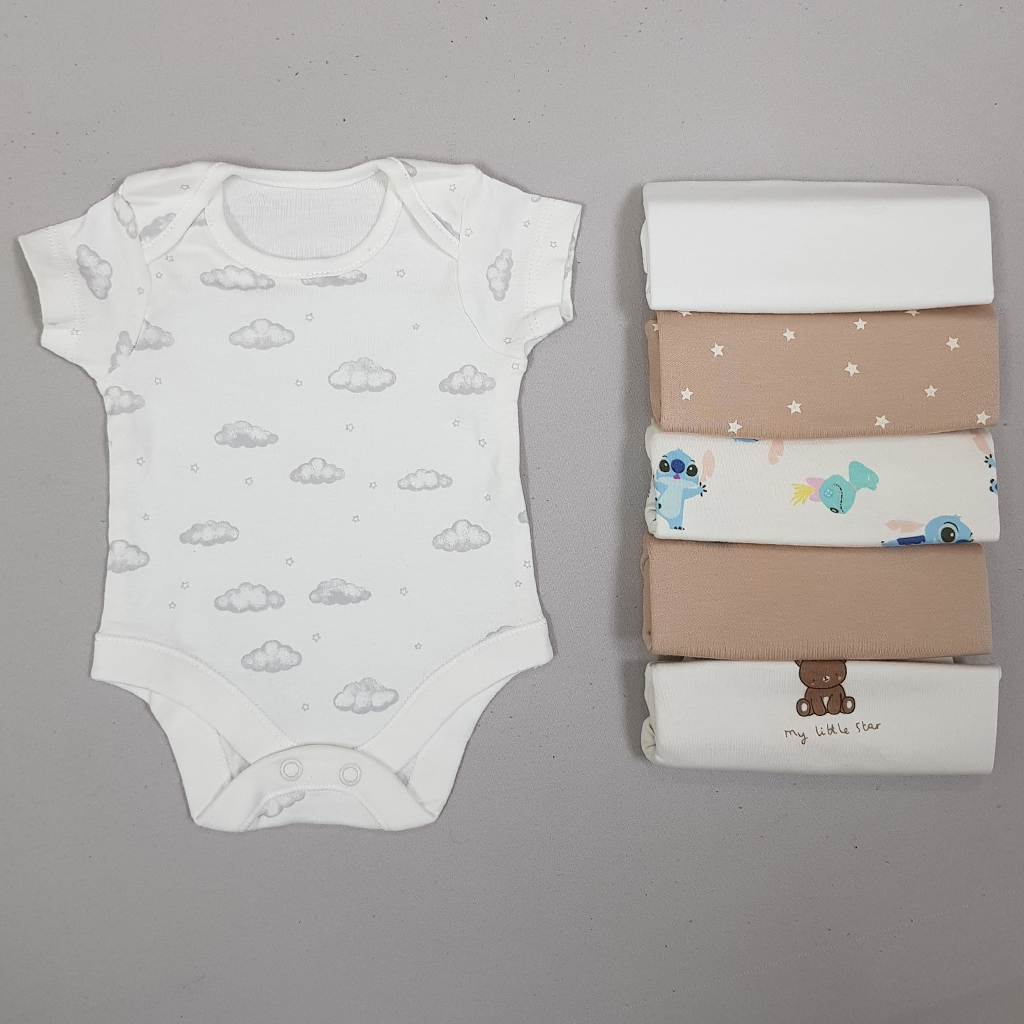 بادی هفت عددی پسرانه 30662 سایز 0 تا 3 ماه کد 2