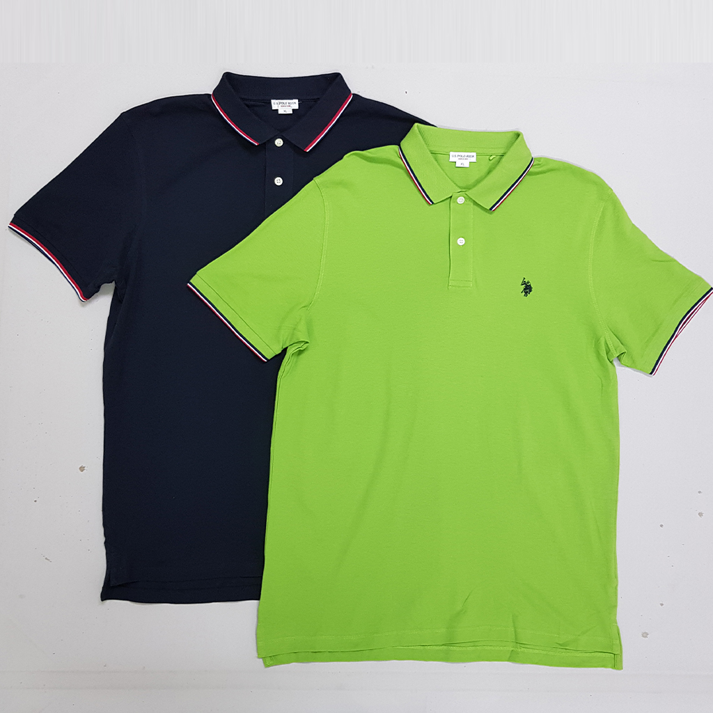 تی شرت یقه دار مردانه 30382 مارک US POLO ASSN