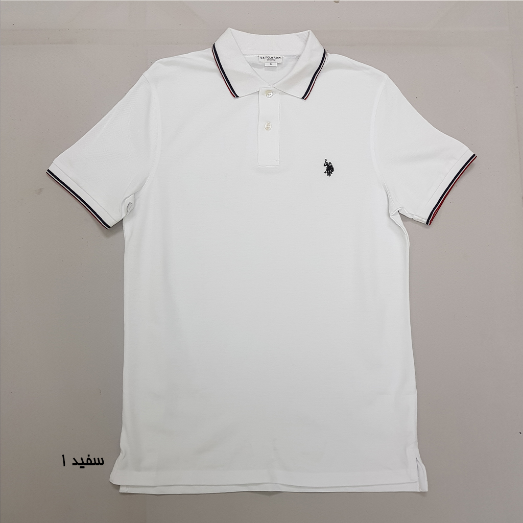 تی شرت یقه دار مردانه 30382 مارک US POLO ASSN