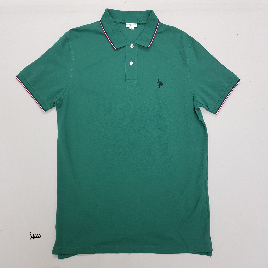 تی شرت یقه دار مردانه 30382 مارک US POLO ASSN