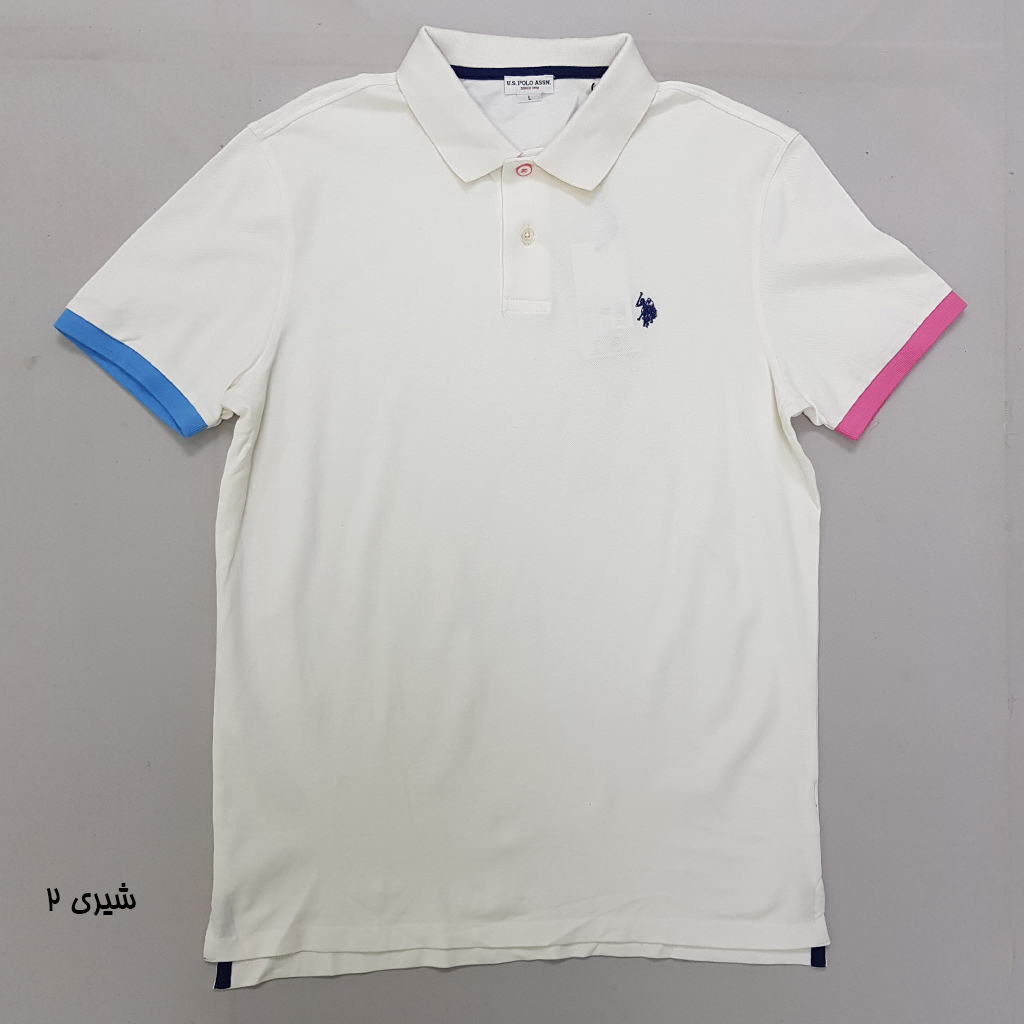 تی شرت یقه دار مردانه 30382 مارک US POLO ASSN