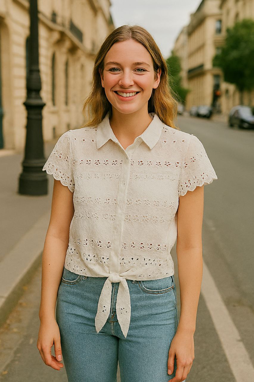 شومیز خامه دوزی زنانه کد 419339