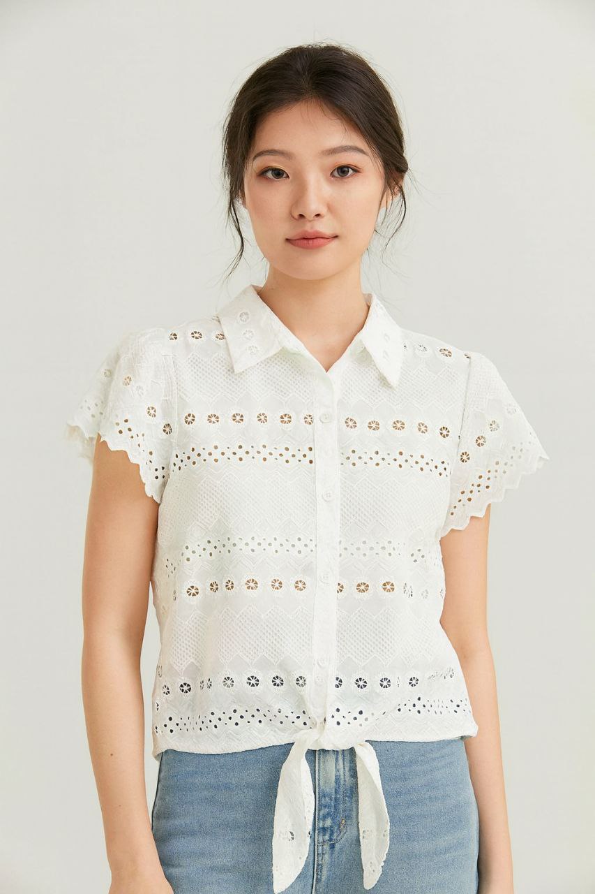 شومیز خامه دوزی زنانه کد 419339