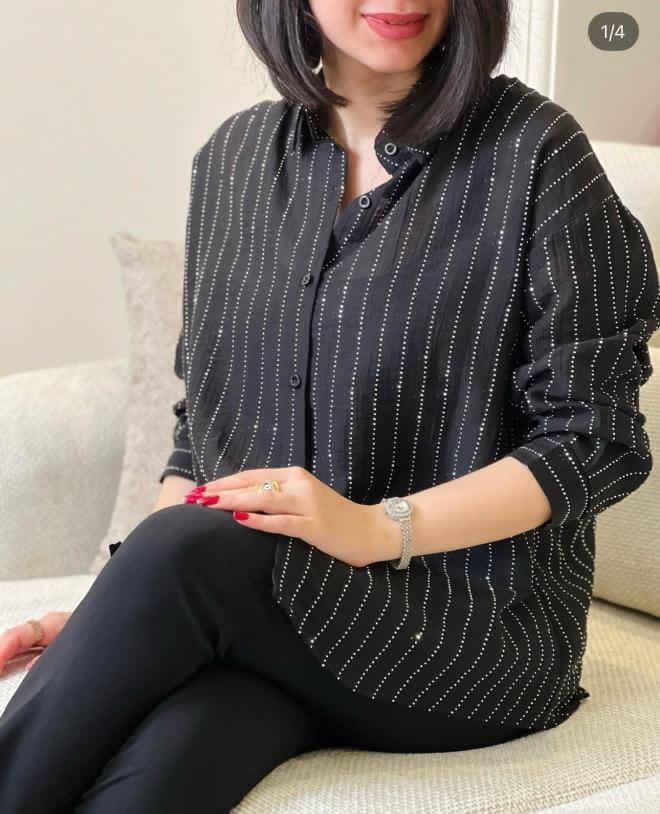 شومیز بلند مجلسی زنانه کد 419342