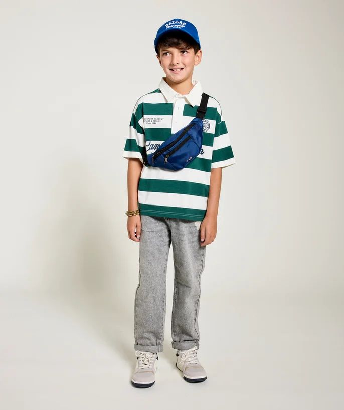 تی شرت یقه دار 30539 سایز 3 تا 14 سال مارک Tapea Loeil