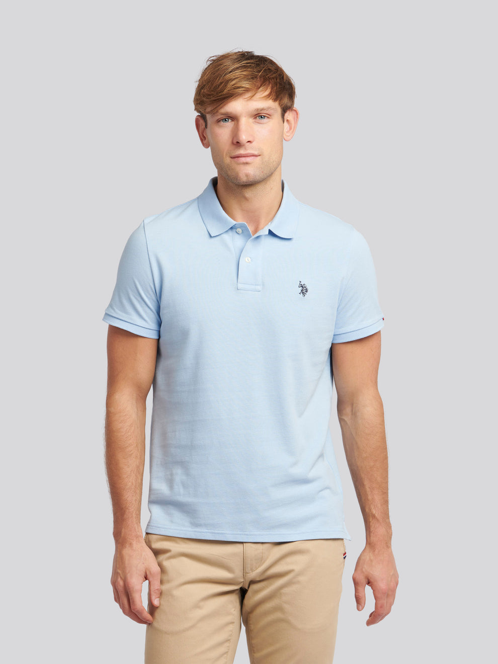 تی شرت یقه دار مردانه 30364 مارک US POLO ASSN