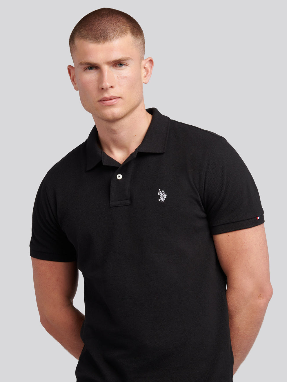 تی شرت یقه دار مردانه 30364 مارک US POLO ASSN