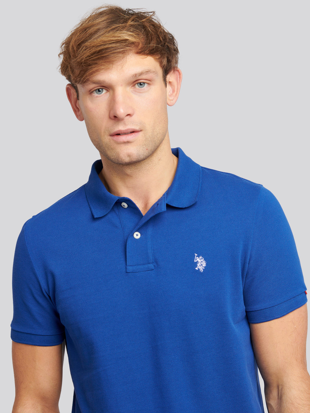 تی شرت یقه دار مردانه 30364 مارک US POLO ASSN