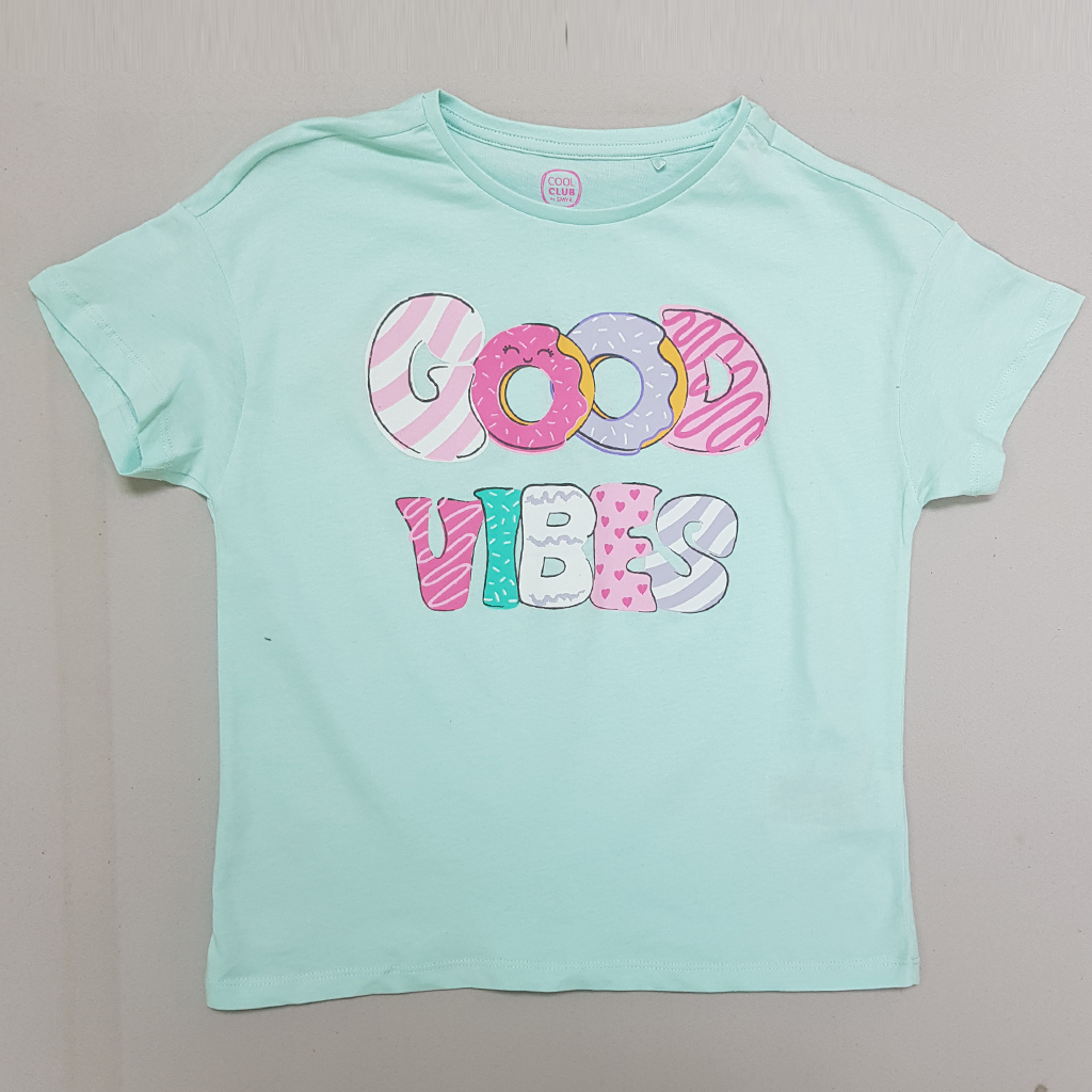 تی شرت دخترانه 30541 سایز 10 تا 15 سال مارک COOL CLUB